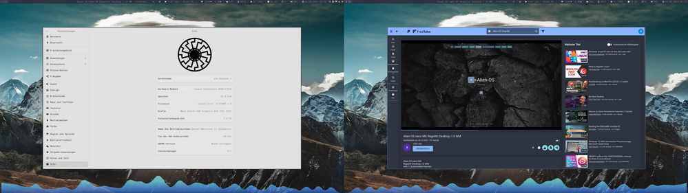 Einstellungen + FreeTube + Glava Audiovisualisierung Einstellungen + FreeTube + Glava Audiovisualisierung